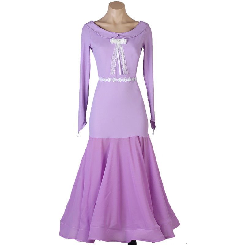 긴 드레스 라벤더 색상 이미지-S103L2