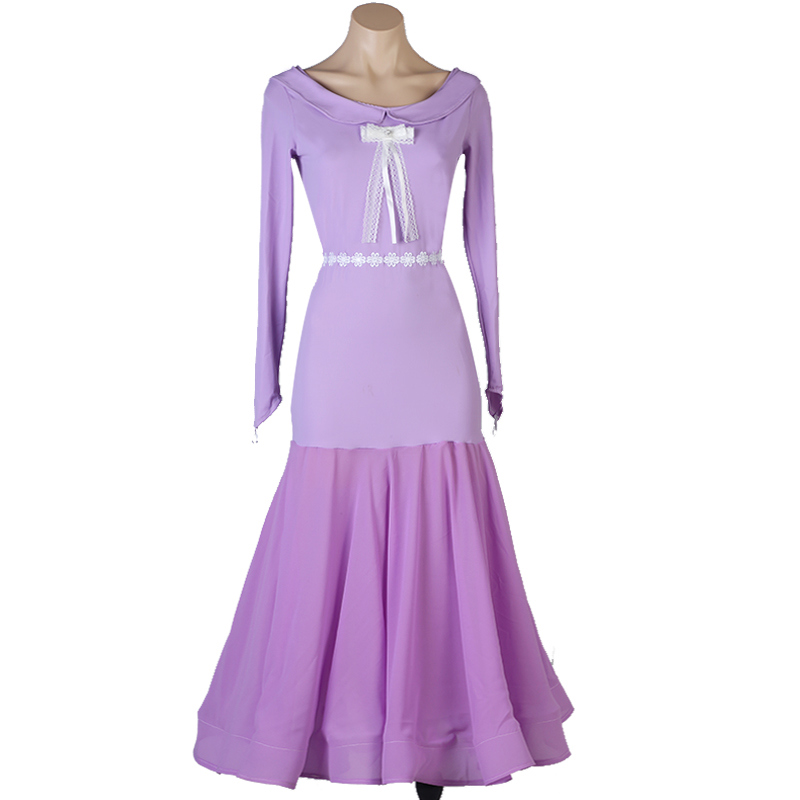 긴 드레스 라벤더 색상 이미지-S103L5