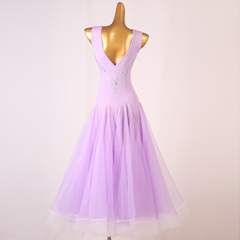 긴 드레스 라벤더 색상 이미지-S104L5