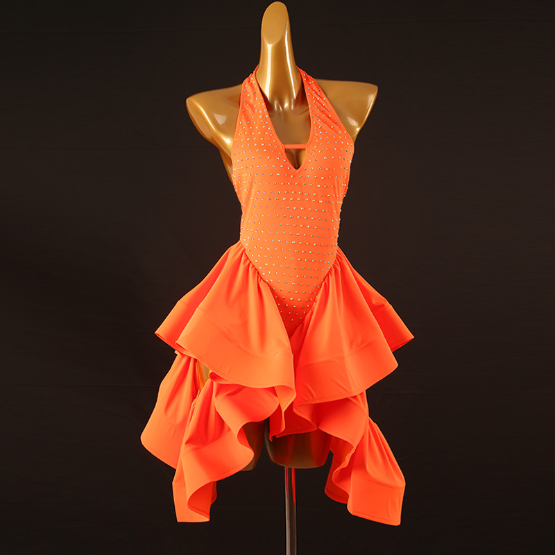 드레스 오렌지 색상 이미지-S158L3